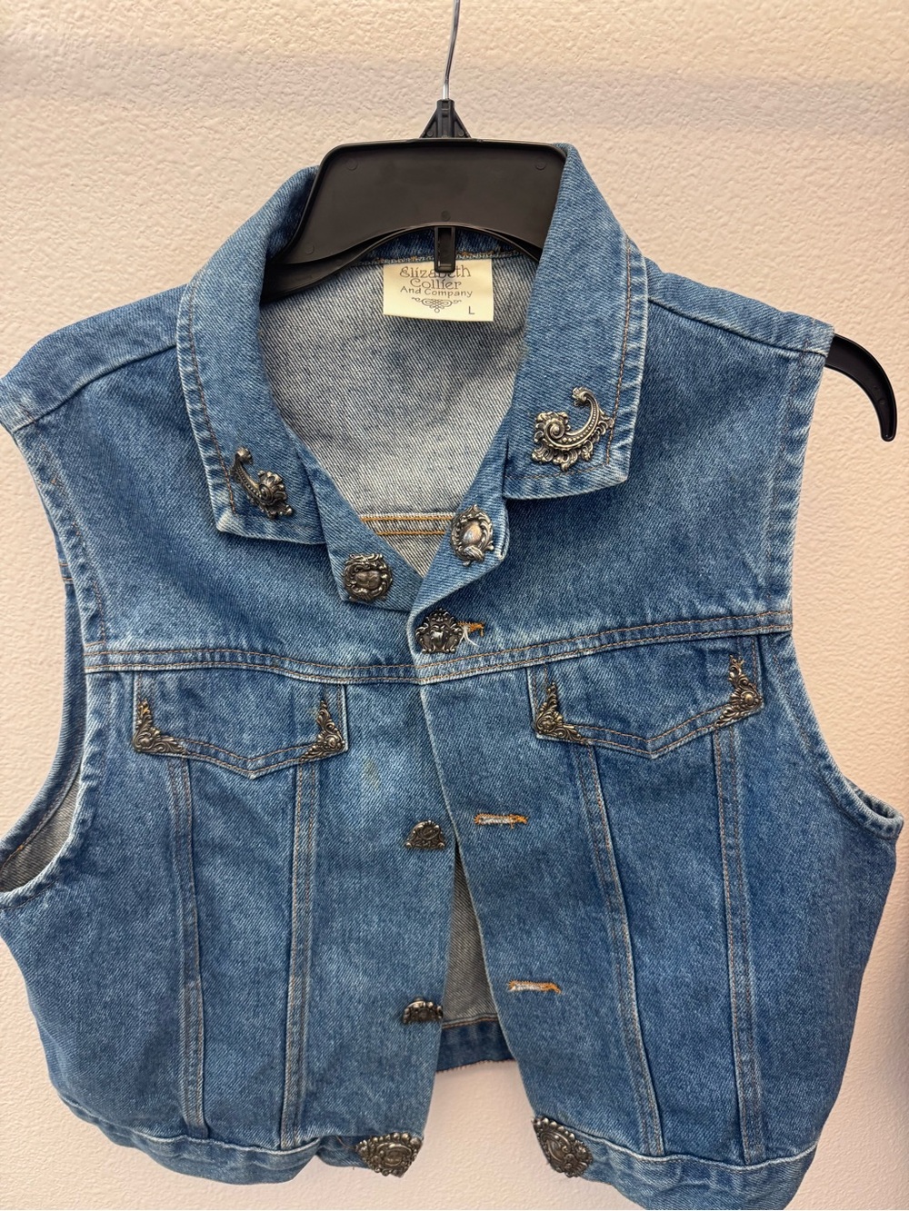 Vintage denim vest